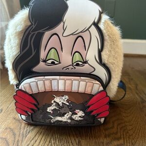Loungefly Cruella De Vil Faux Fur Backpack